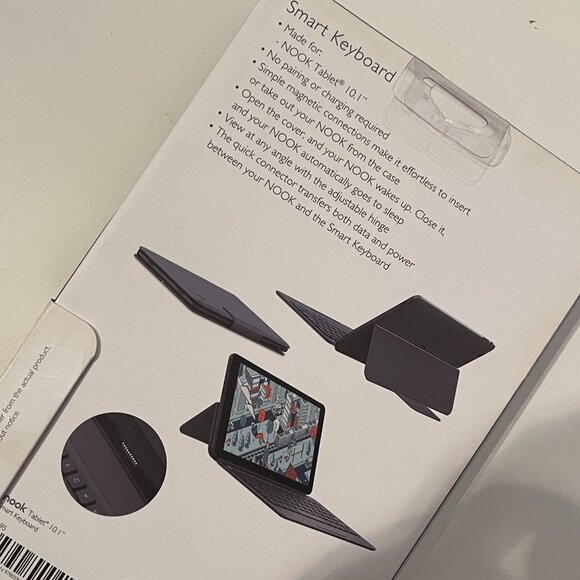 Barnes‎ & Noble Nook Cover Stand Black -Samsung Galaxy Tab E Nook Case (new/x) - Picture 5 of 10